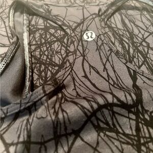 Size 6 lululemon Racer Back Charcoal with Black Accent